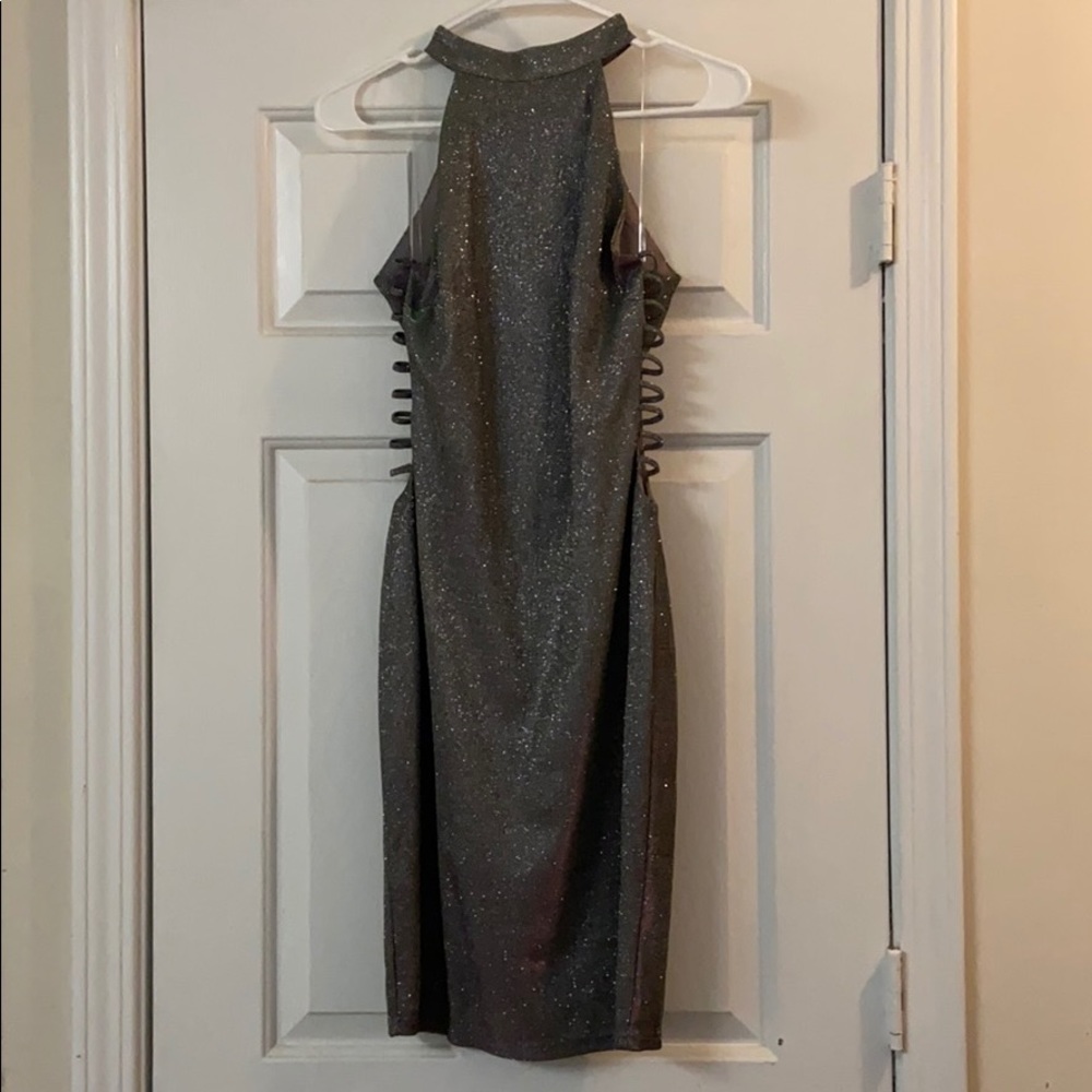 Sparkly Side Cut Out Dress
